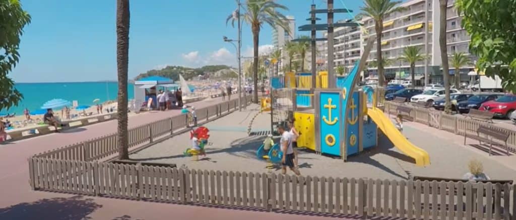 Boulevard of Lloret de Mar - playground