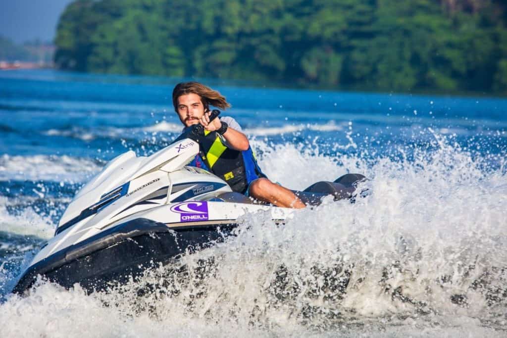 Jet skiing in Lloret de Mar