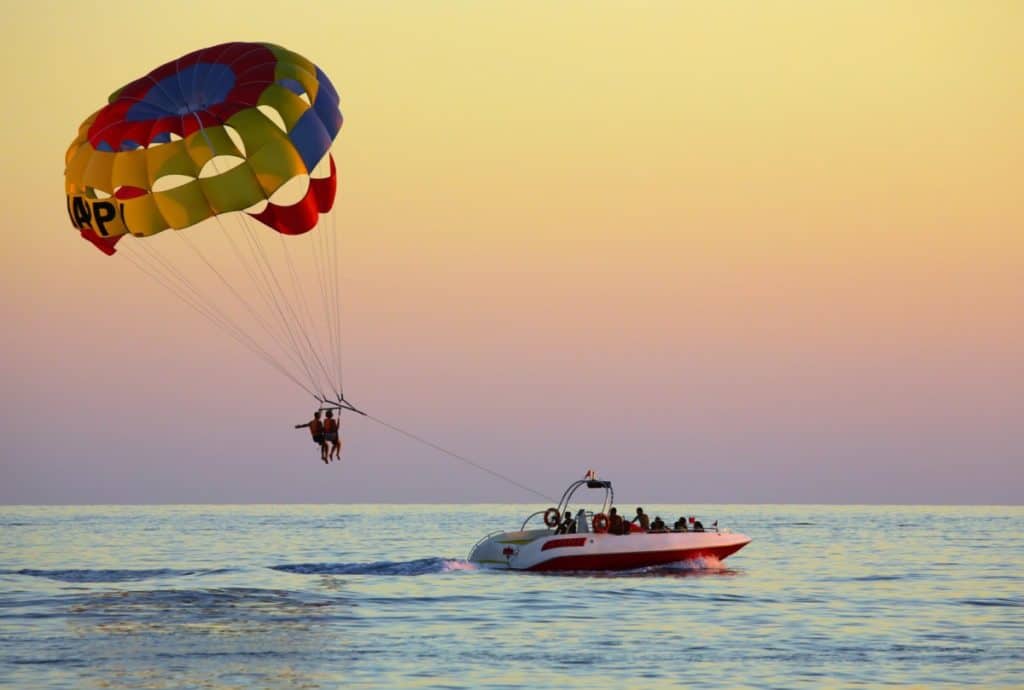 Parasailing in Lloret de Mar